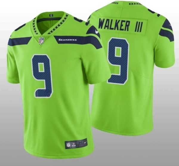 Men & Women & Youth Seattle Seahawks #9 Kenneth Walker III Green Vapor Untouchable Limited Stitched Jersey